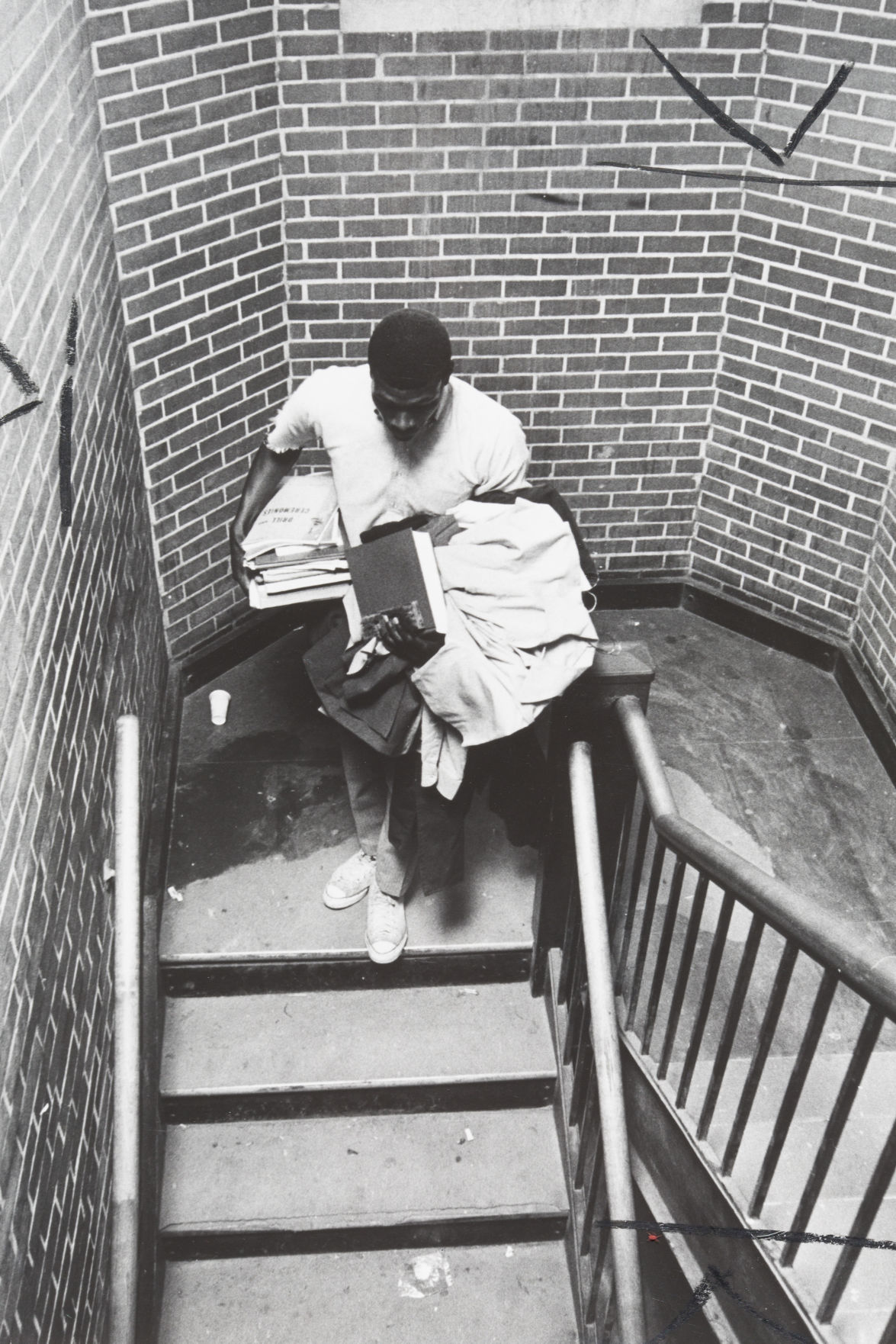 A&T May 1969 student in dorm